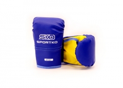 Боксерские перчатки SPORTKO арт. ПД2-4-OZ (унций) синий