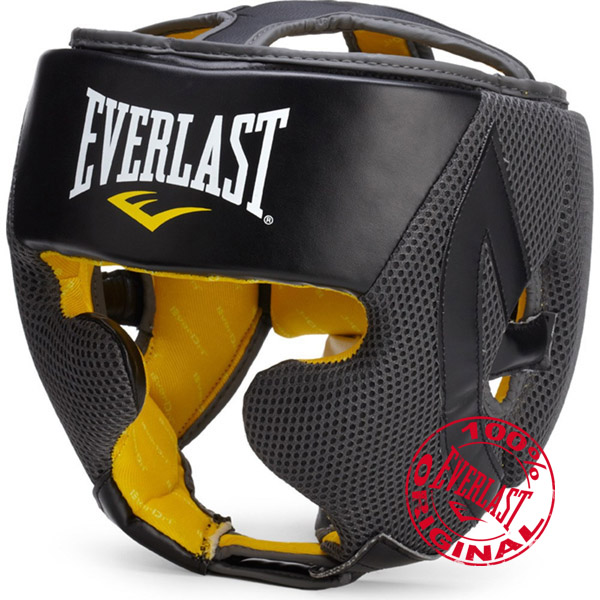 Шлем боксерский Everlast EverCool черный 550001