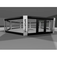 Octagon cage for MMA, diameter 6.5 m. floor