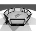 Octagon cage for MMA, diameter 8 m, on the platform 1 m sportko.com.ua