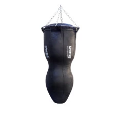 Boxing bag SPORTKO Silhouette leather MSK-110 with chains