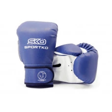 Боксерские перчатки Sportko арт. ПД2-12-OZ (унций). синий