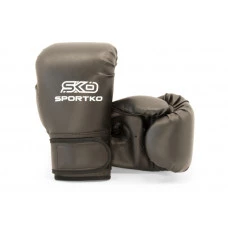 Боксерские перчатки Sportko арт. ПД2-10-OZ (унций). черный