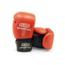 Боксерские перчатки SPORTKO кожаные 14 унций арт.ПК1