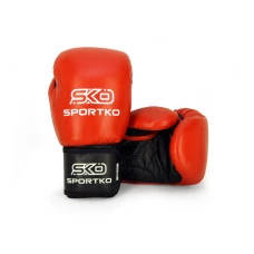 Боксерские перчатки SPORTKO кожаные 12 унций арт.ПК1