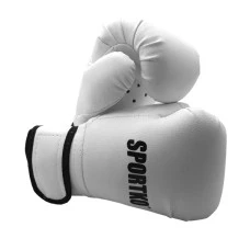 Боксерские перчатки Sportko арт. ПД2-6-OZ (унций) белые